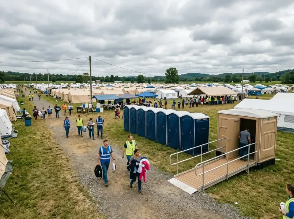 disaster-relief-camp-restrooms-010 — frequently asked questions, Dumpster & Portable Bathrooms Rental in Pella, IA